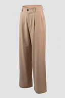 Noobass - Wide Leg Pants High Waist - Camel