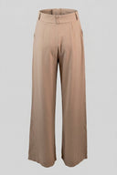 Noobass - Wide Leg Pants High Waist - Camel