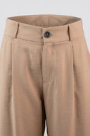 Noobass - Wide Leg Pants High Waist - Camel