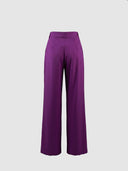 Noobass - Wide Leg Pants High Waist - Magenta
