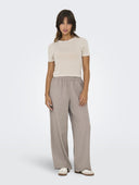 Wideleg παντελόνι ONLY 10204806 - Mocha - thefashionproject.gr - ONLY