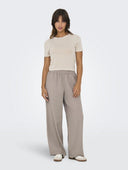 Wideleg παντελόνι ONLY 10204806 - Mocha - thefashionproject.gr - ONLY