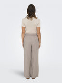 Wideleg παντελόνι ONLY 10204806 - Mocha - thefashionproject.gr - ONLY