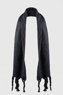 The Fashion Project - Wool Scarf Fringe Detail - Black
