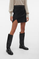 VERO MODA - Wrap Mini Skirt Side Slit - Black