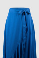 The Fashion Project - Wrap Skirt Ruffle Hem - Blue