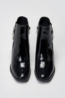 Xti 144315 Patent Ankle Boots with Buckle - Black Patent - thefashionproject.gr - Xti Footwear