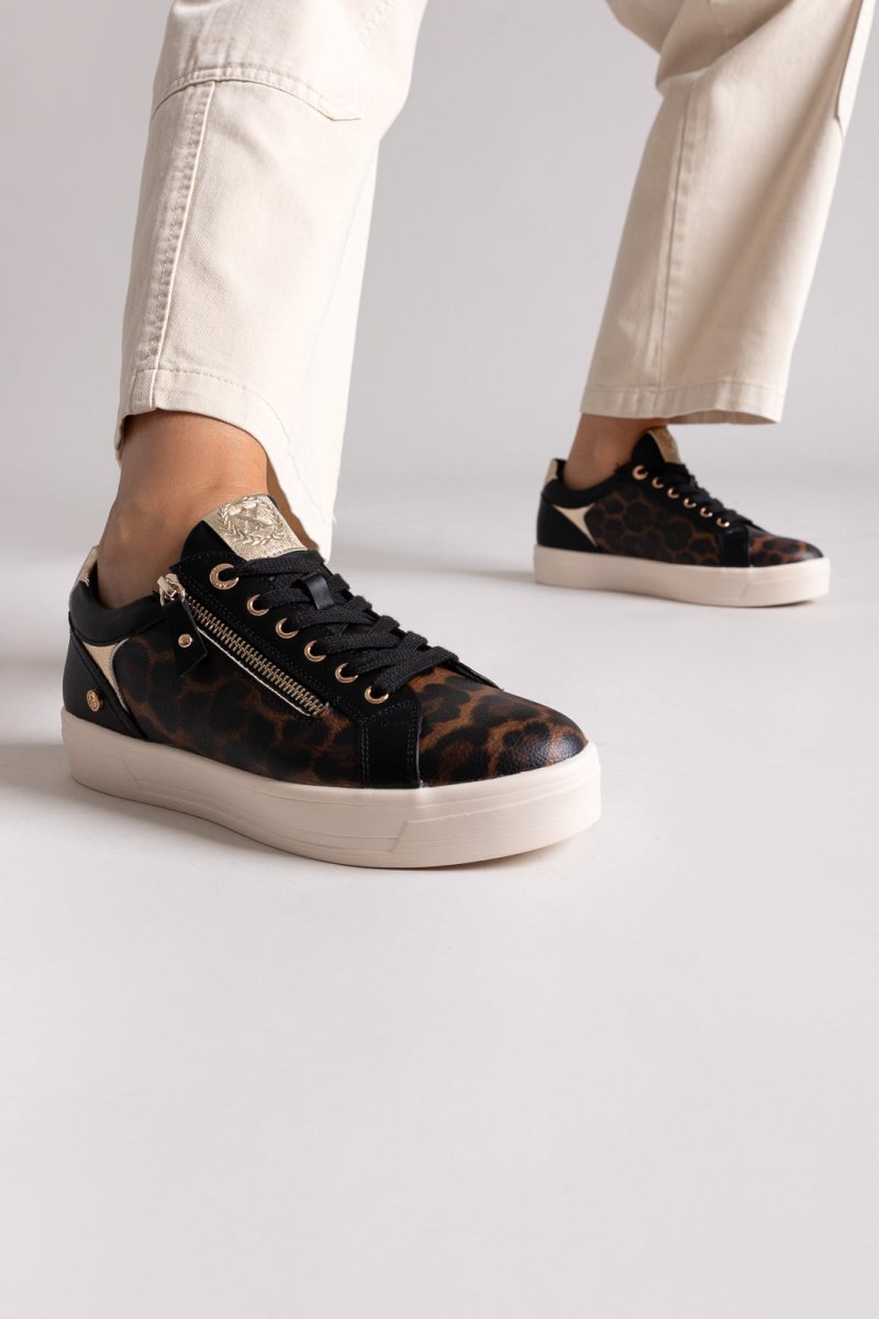 Xti 144414 Vegan Sneakers με Animal Print - Λεοπάρ