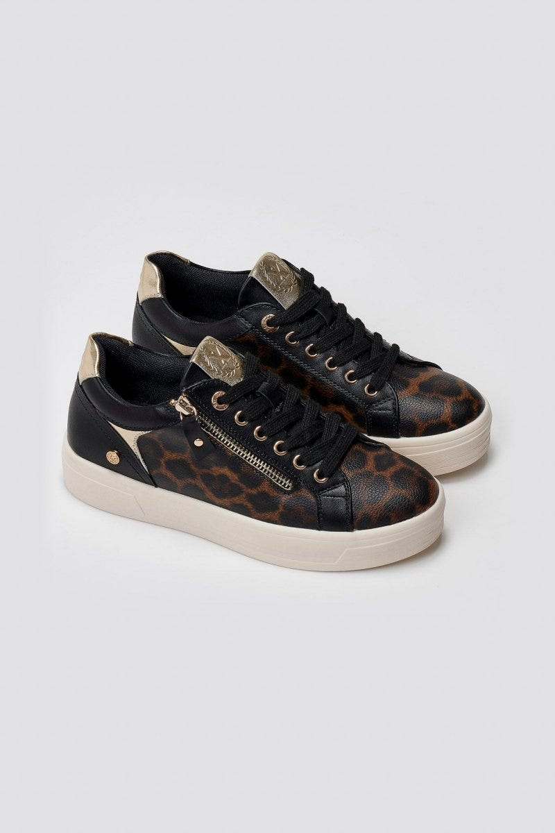 Xti 144414 Animal Print Vegan Sneakers - Leopard - thefashionproject.gr - Xti Footwear