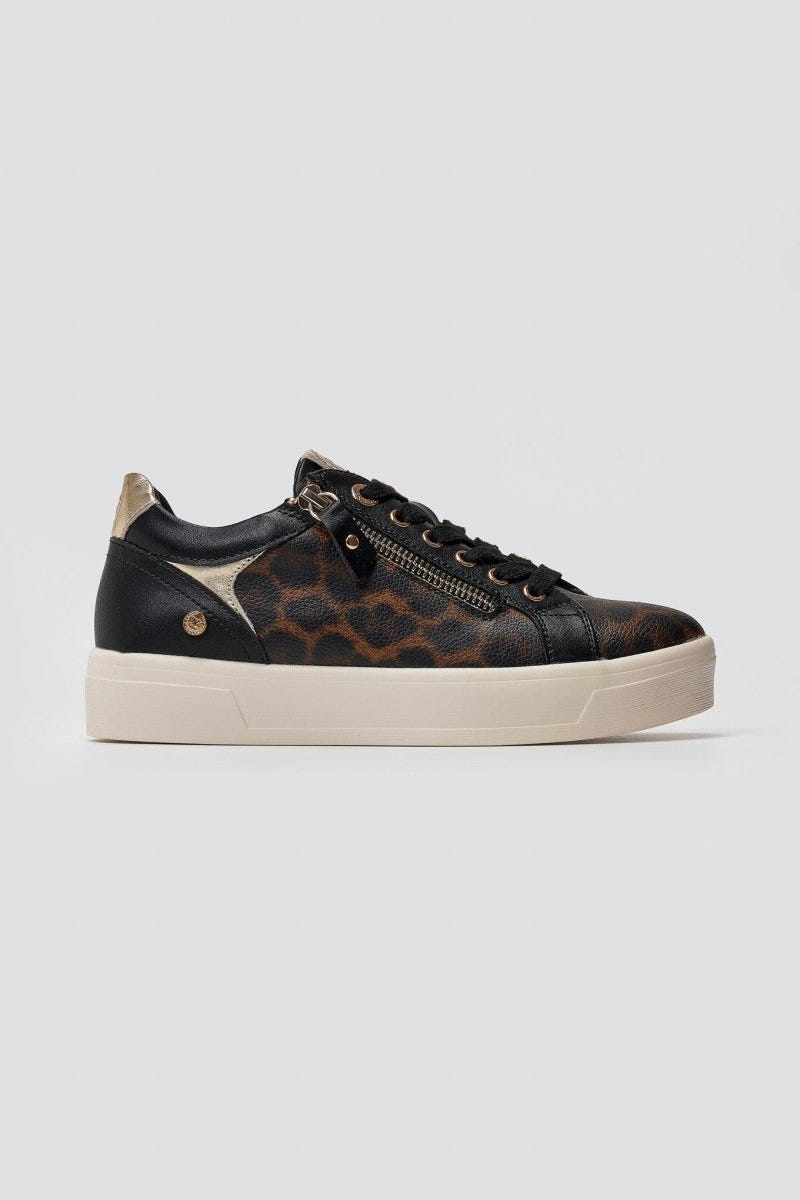 Xti 144414 Animal Print Vegan Sneakers - Leopard - thefashionproject.gr - Xti Footwear