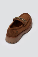 Xti 144459 Suede Flatform Loafers - Camel Suede - thefashionproject.gr - Xti Footwear