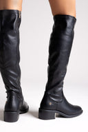 Xti 144722 Suede Riding Boots - Black Matte - thefashionproject.gr - Xti Footwear