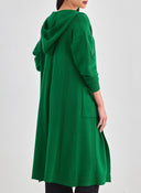 Ζακέτα μακριά με σχέδιο πλεξούδα - Πράσινο - thefashionproject.gr - The Fashion Project