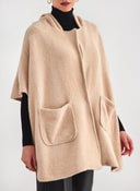 Ζακέτα σενίλ oversized - Μπεζ - thefashionproject.gr - FN - FASHION
