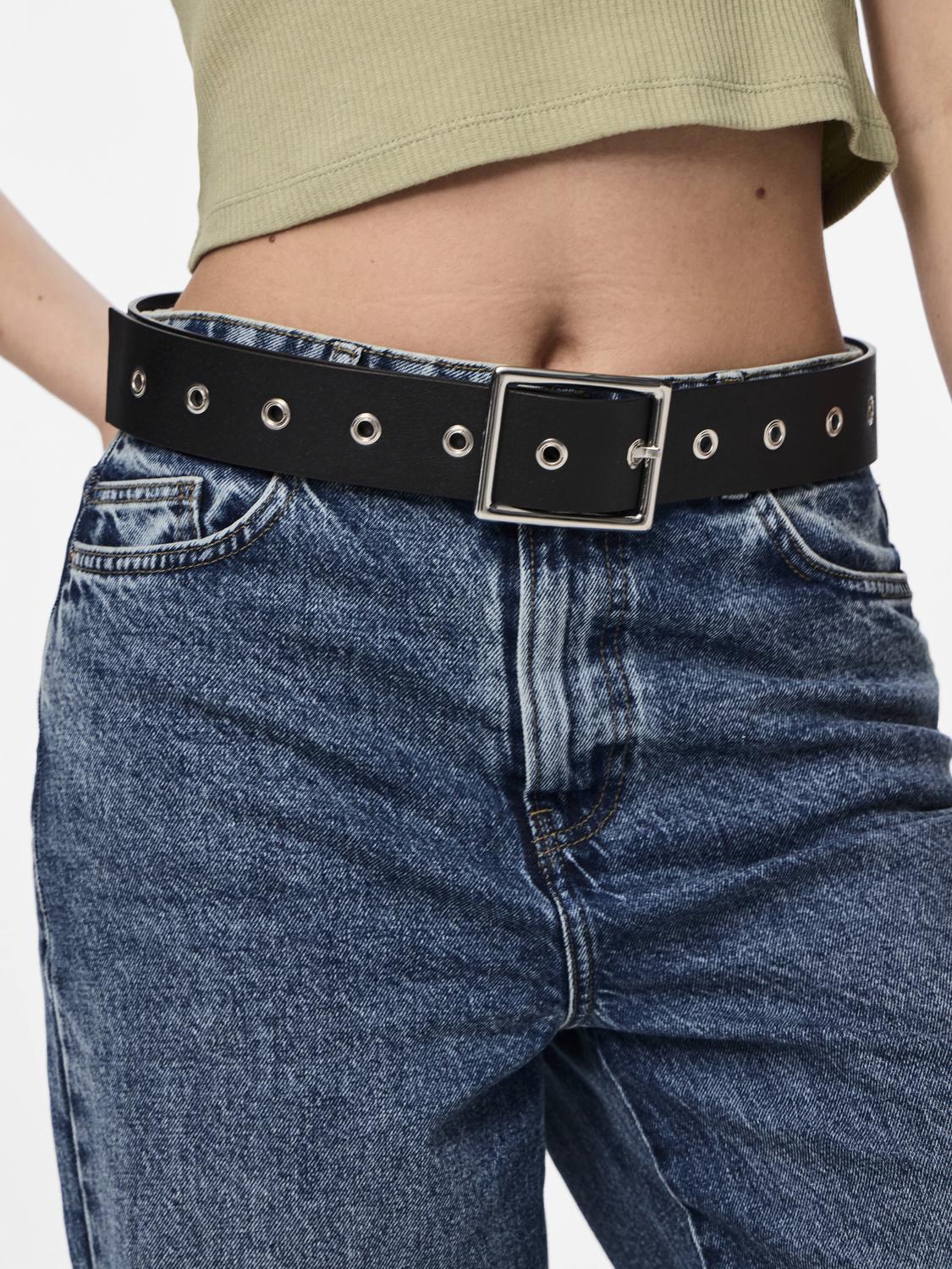 Ζώνη με τετράγωνο τοκά PIECES 17152939 - Μαύρο - thefashionproject.gr - PIECES