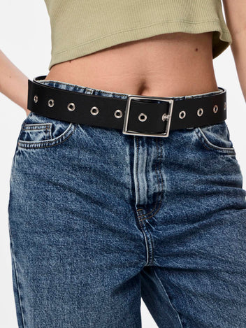 Ζώνη με τετράγωνο τοκά PIECES 17152939 - Μαύρο - thefashionproject.gr - PIECES