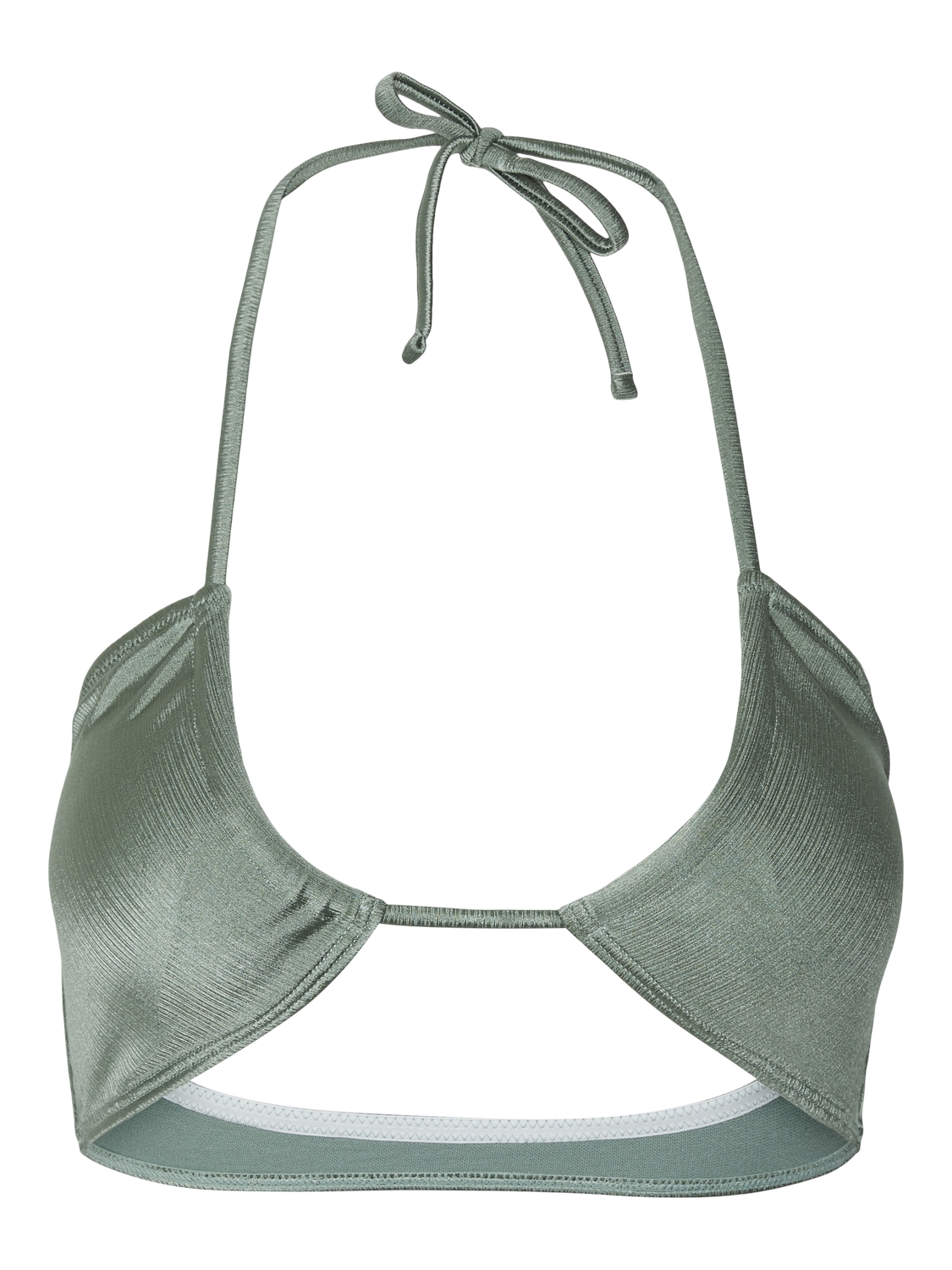 Bikini top γυαλιστερό Vero Moda 10303550 - Μέντα φωτογραφία