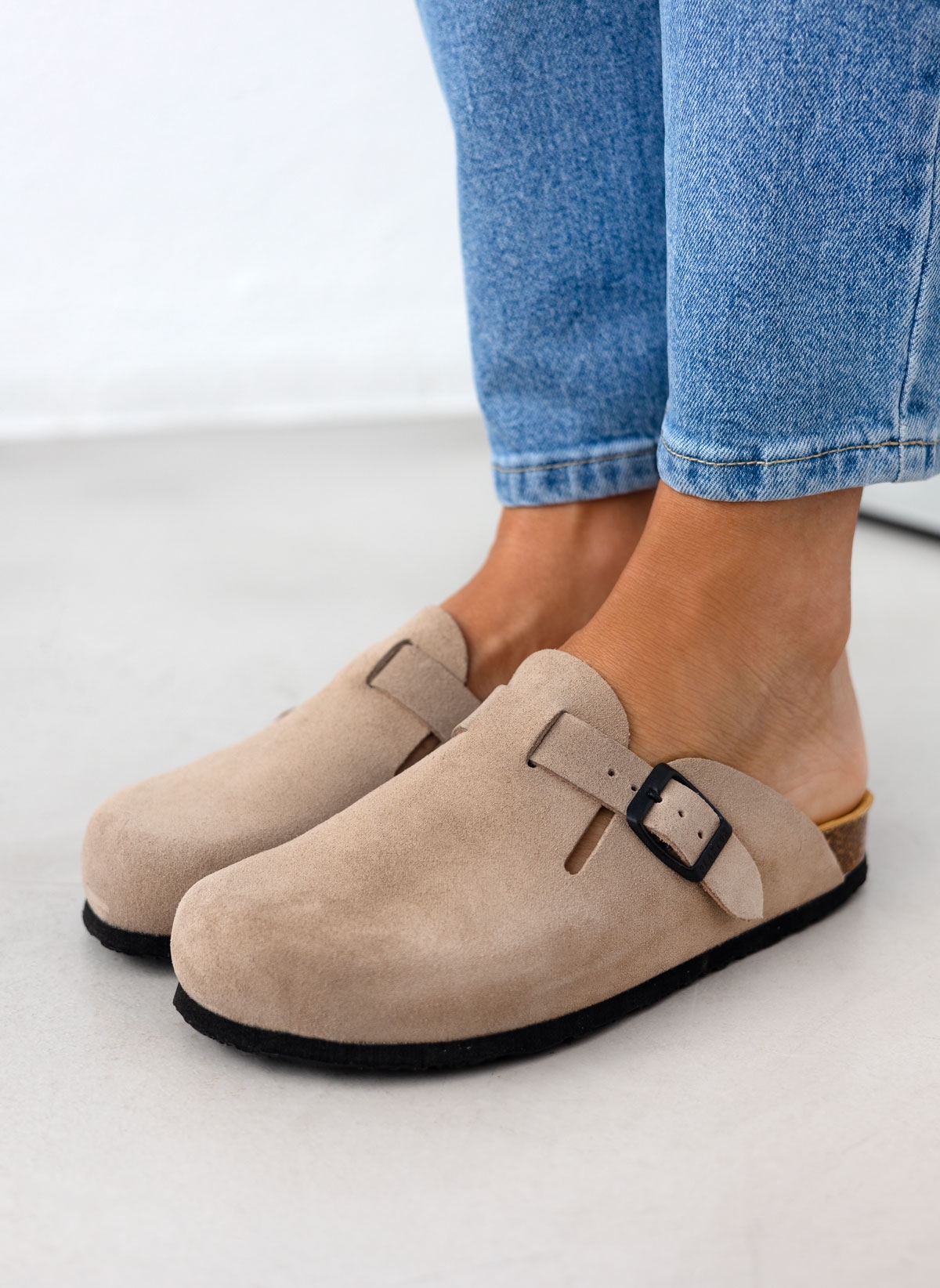 Clogs ανατομικά από δέρμα καστόρι Plakton 181539 - Άμμου φωτογραφία
