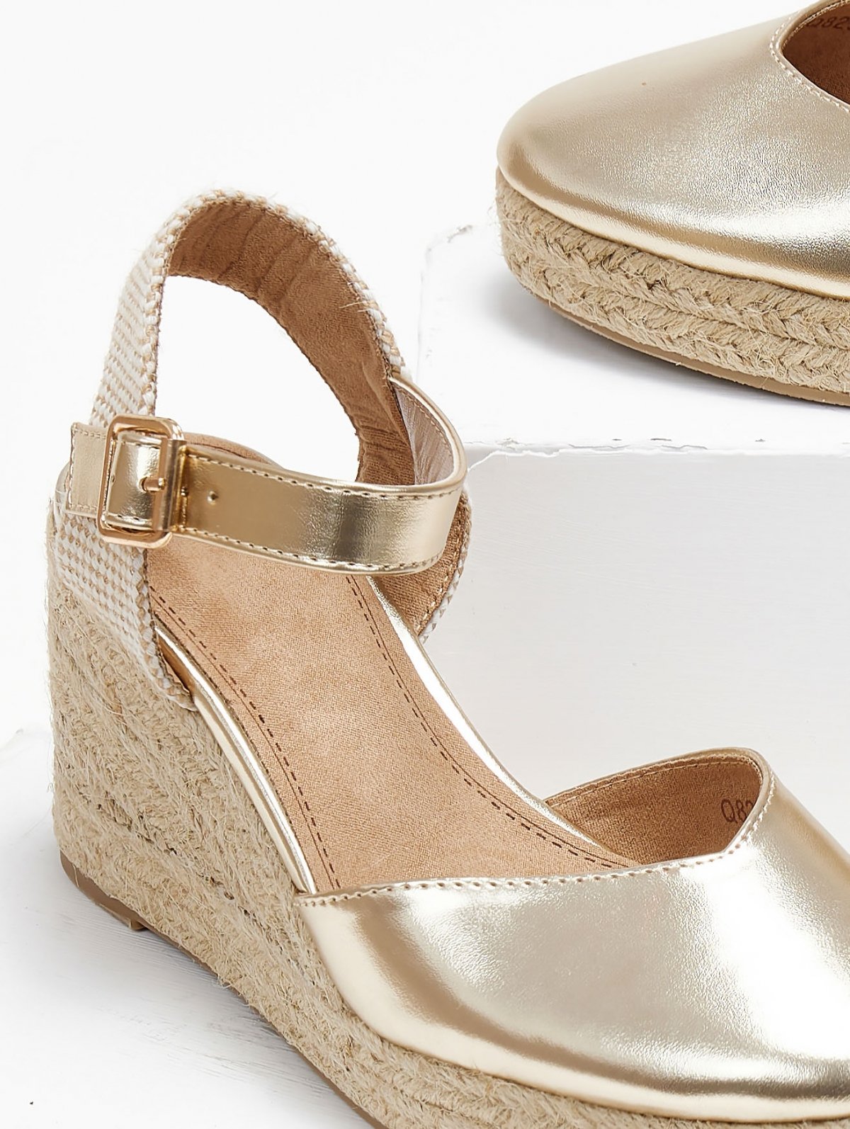 Alta Moda Εσπαντρίγιες platforms με μπαρέτα - Χρυσό