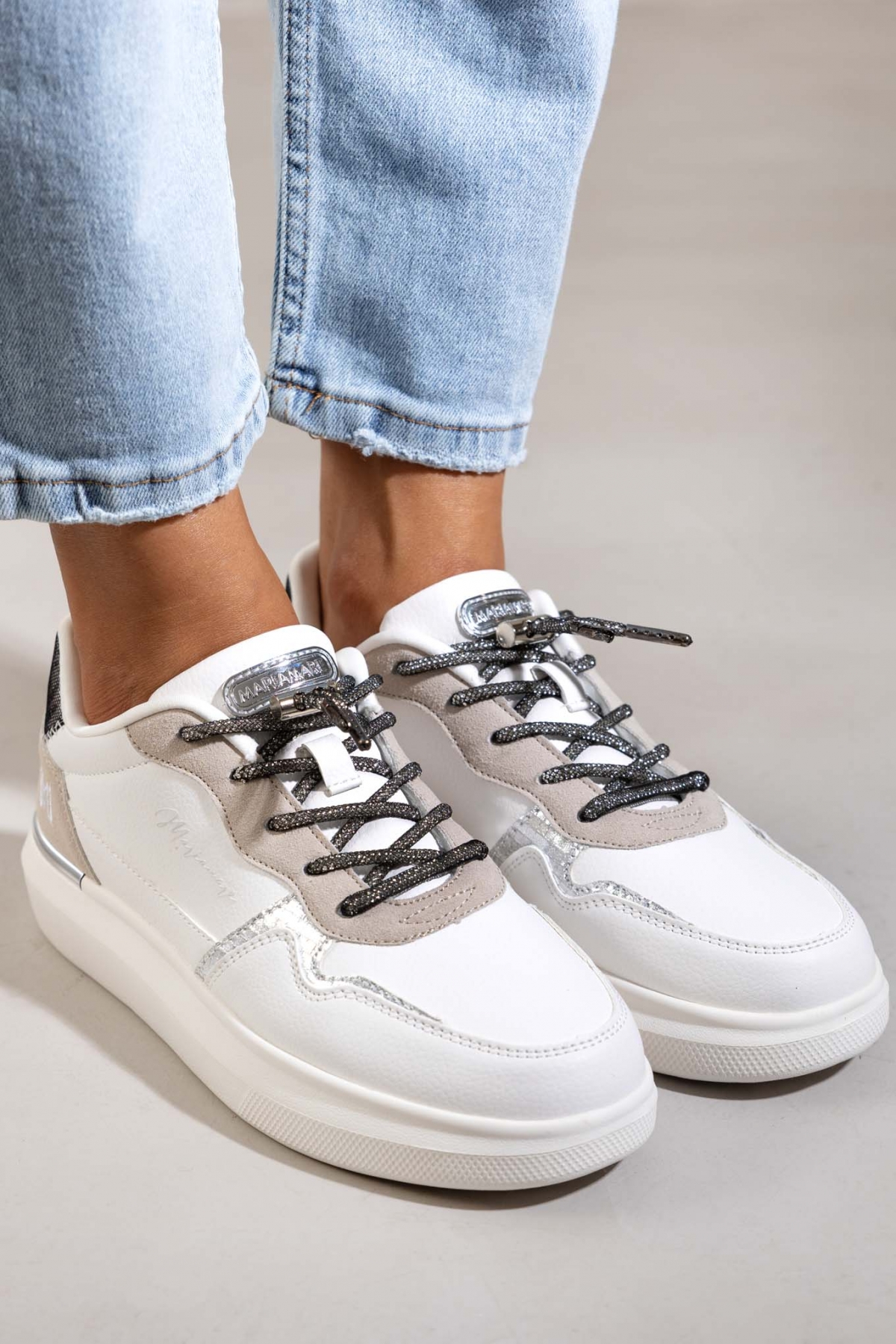 MARIAMARE Flatform sneakers MARIAMARE - Μπεζ