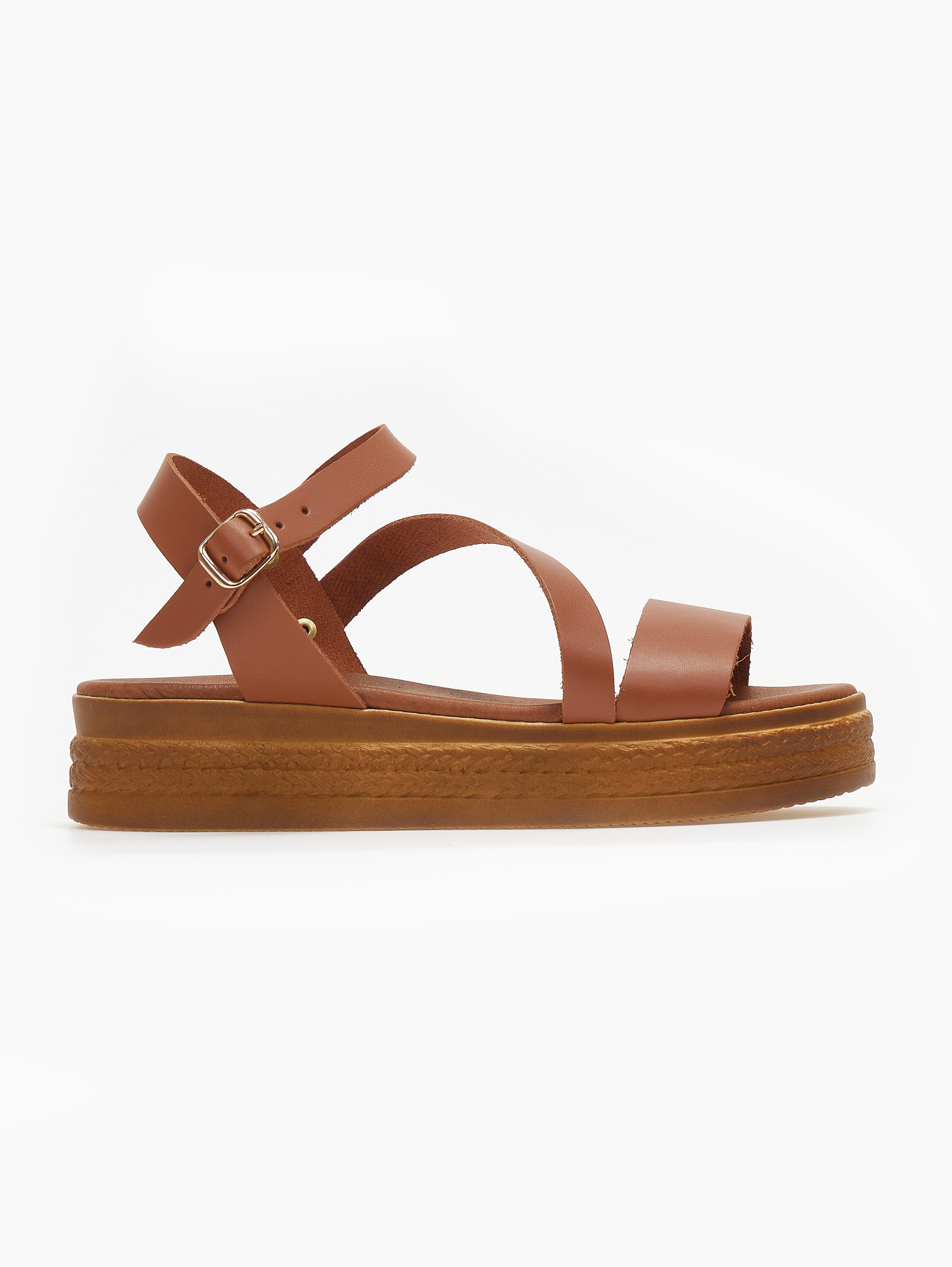 Flatforms δερμάτινα estil - Ταμπά Παπούτσια > Σανδάλια  > Δερμάτινα Χειροποίητα