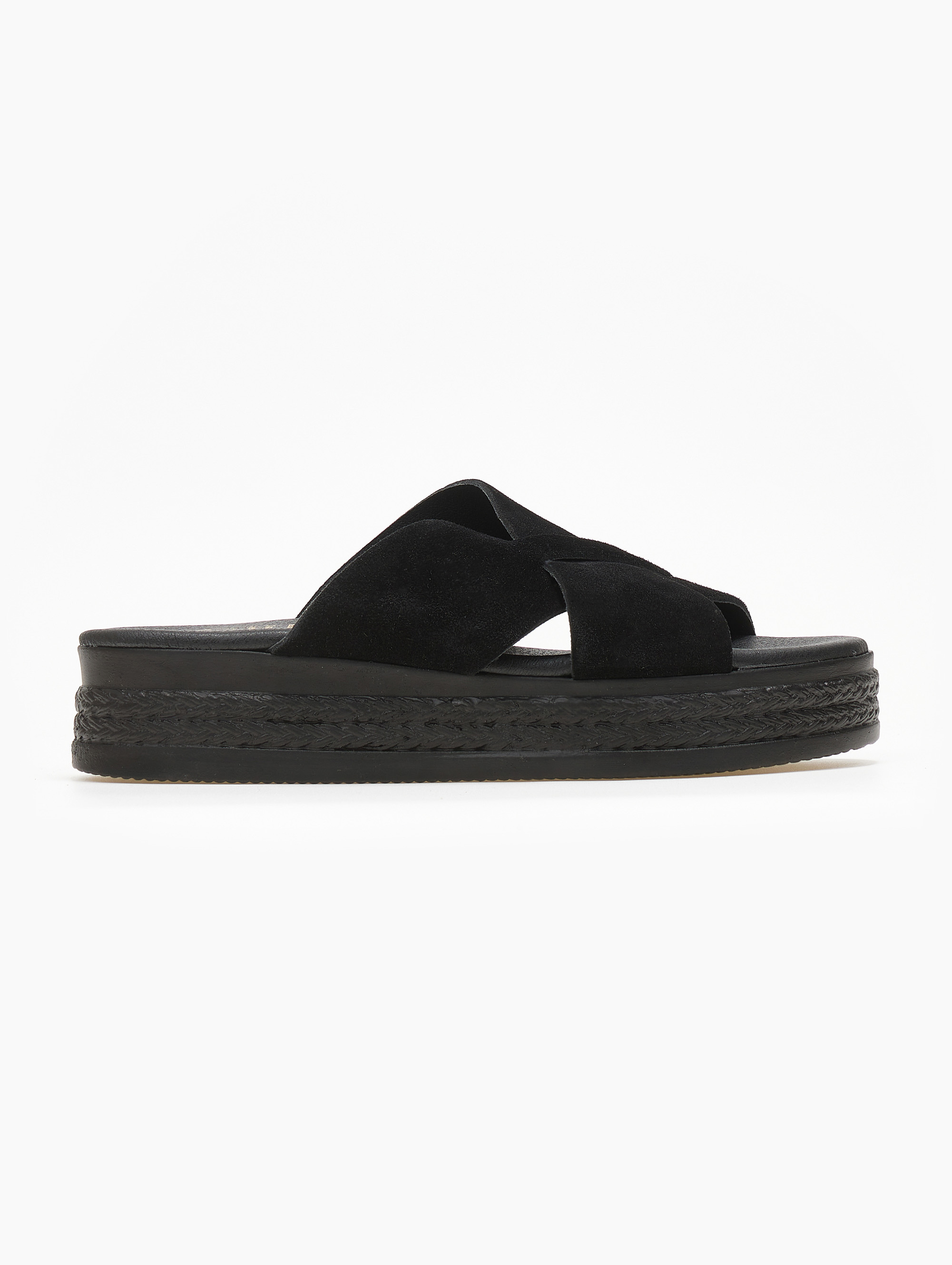 Flatforms καστόρινα estil – Μαύρο