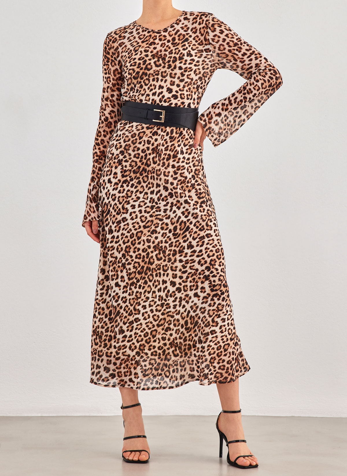 LUMINA Φόρεμα maxi με print - Leopard
