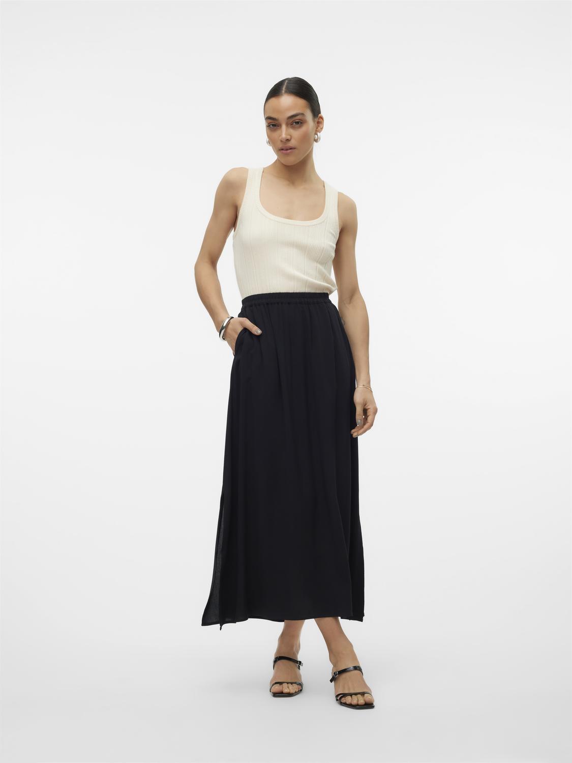 Φούστα μακριά Vero Moda 10302047 - Μαύρο φωτογραφία