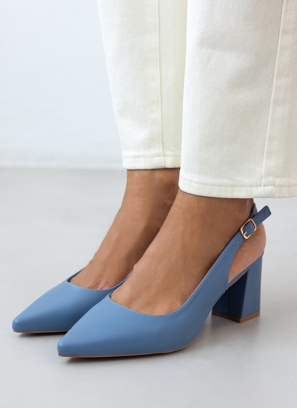 GOGO SHOES Γόβες μυτερές slingback - Μπλε