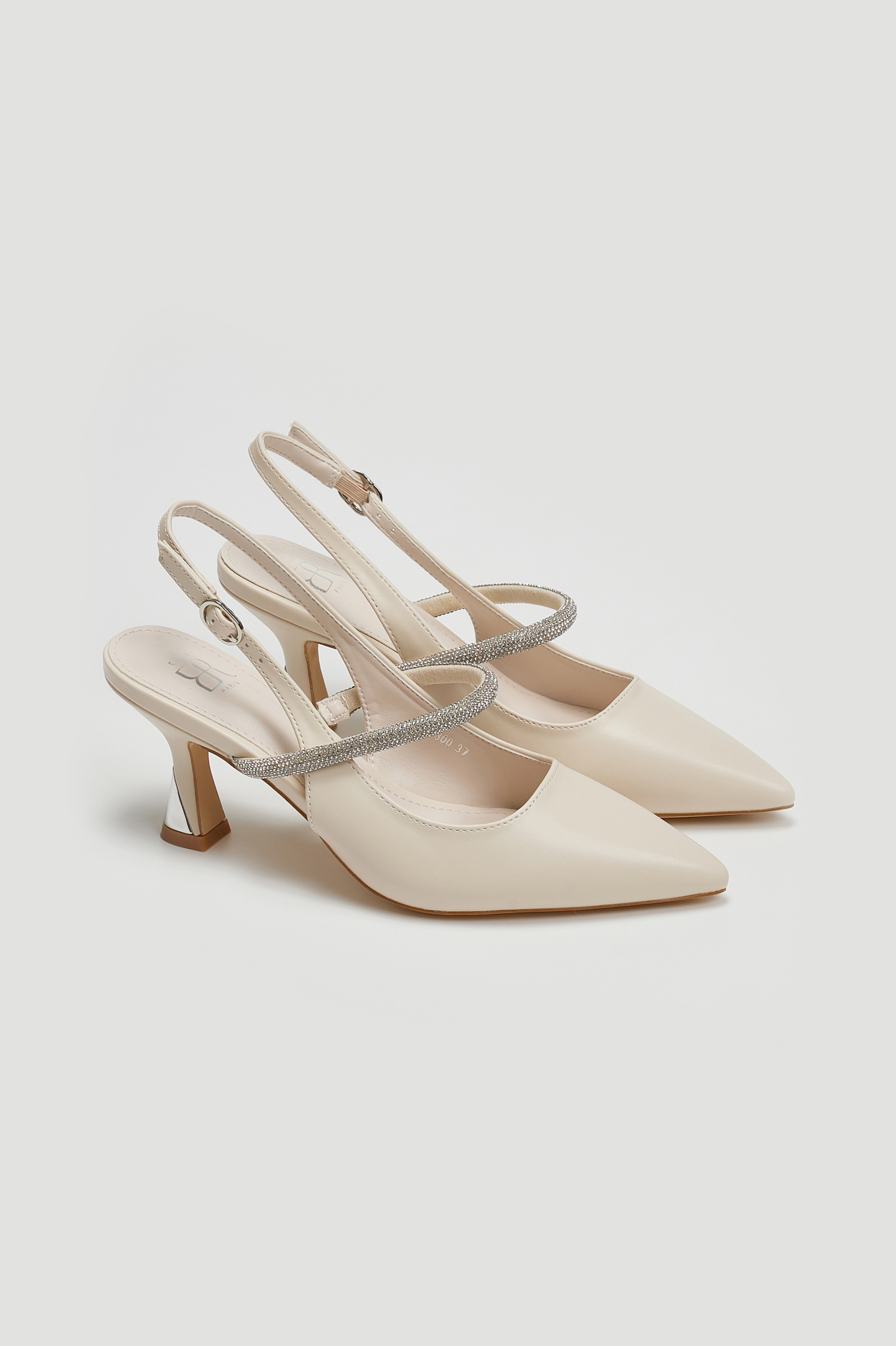 Γόβες slingback με strass ERYNN - Ζαχαρί φωτογραφία