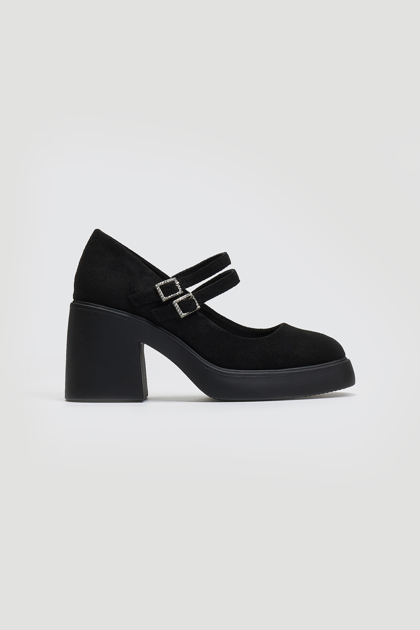 Sweet Shoes Γόβες suede Mary Jane με διπλή μπαρέτα - Μαύρο
