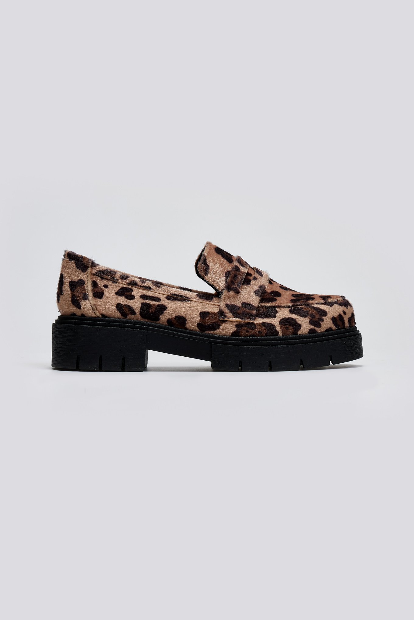 Estil Loafers chunky από συνθετικό ponyskin με print Estil - Leopard
