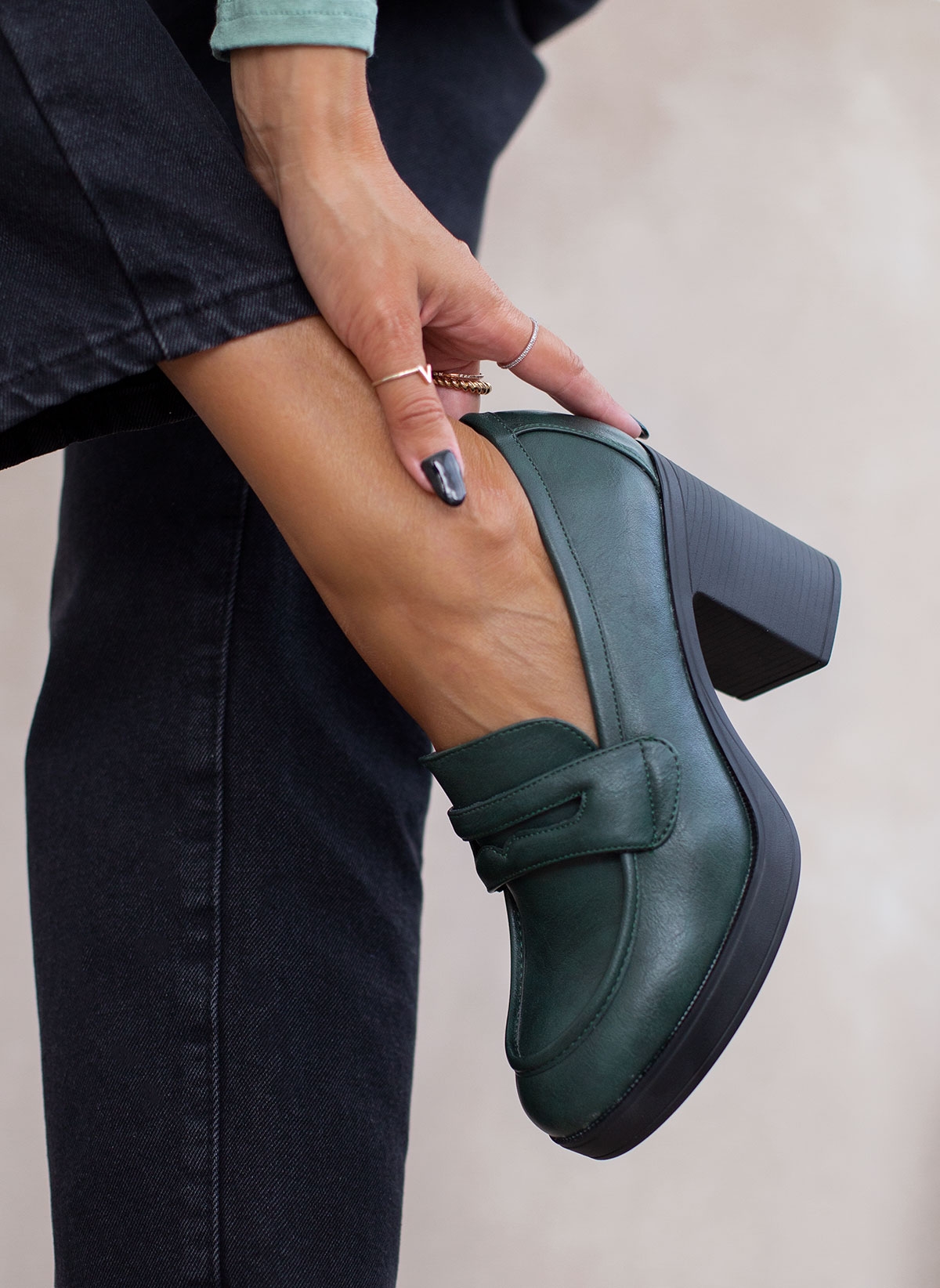 Loafers casual με χοντρό τακούνι – Κυπαρισσί