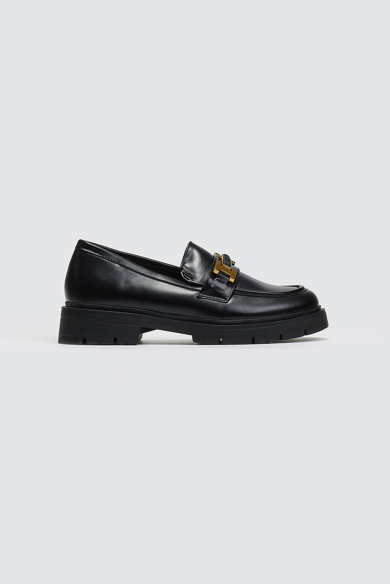 Bellamica Loafers chunky με μεταλλικό στοιχείο - Μαύρο
