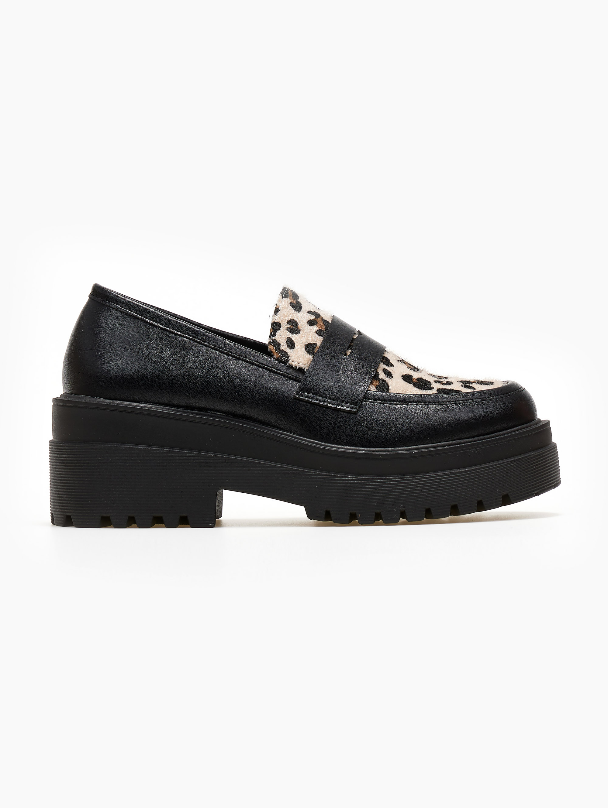 Loafers chunky με print – Leopard