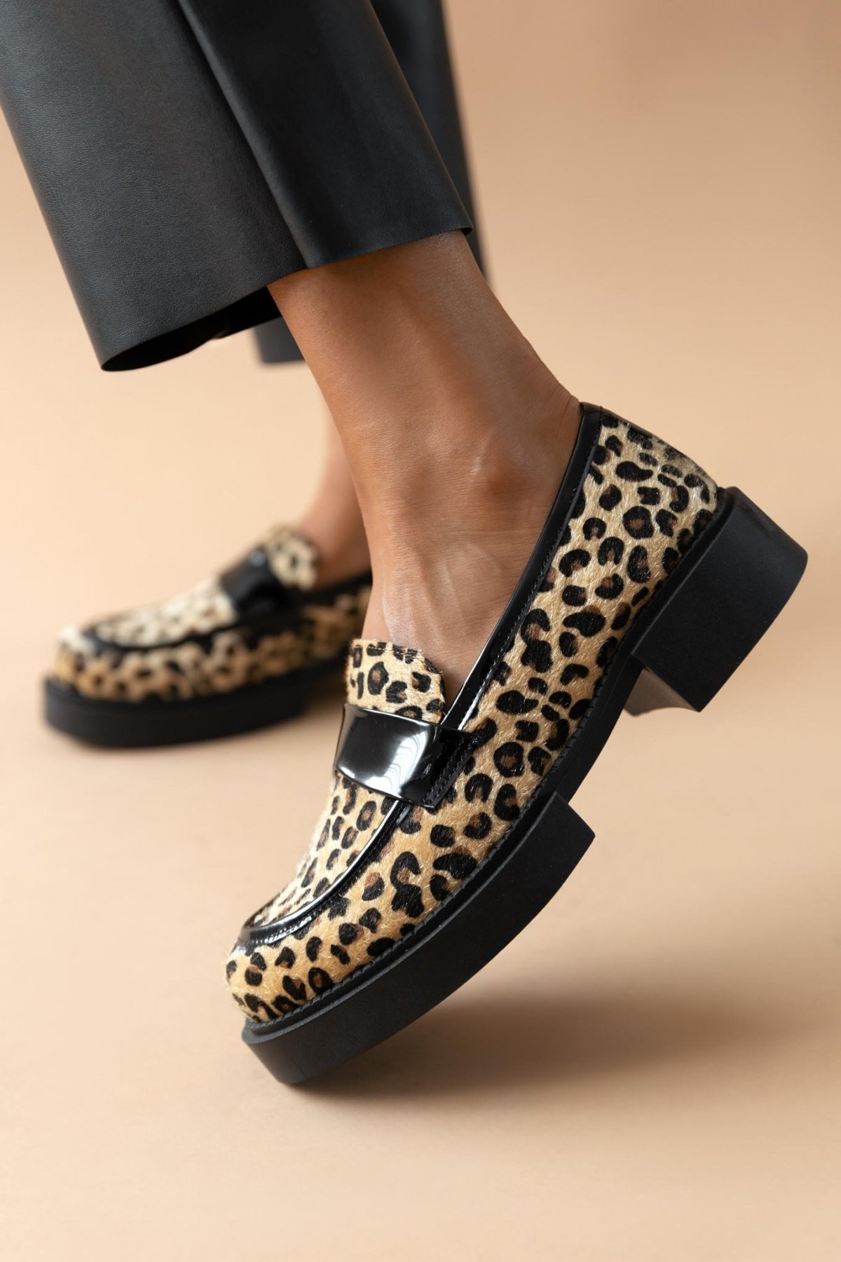 Estil Loafers με print Estil - Leopard