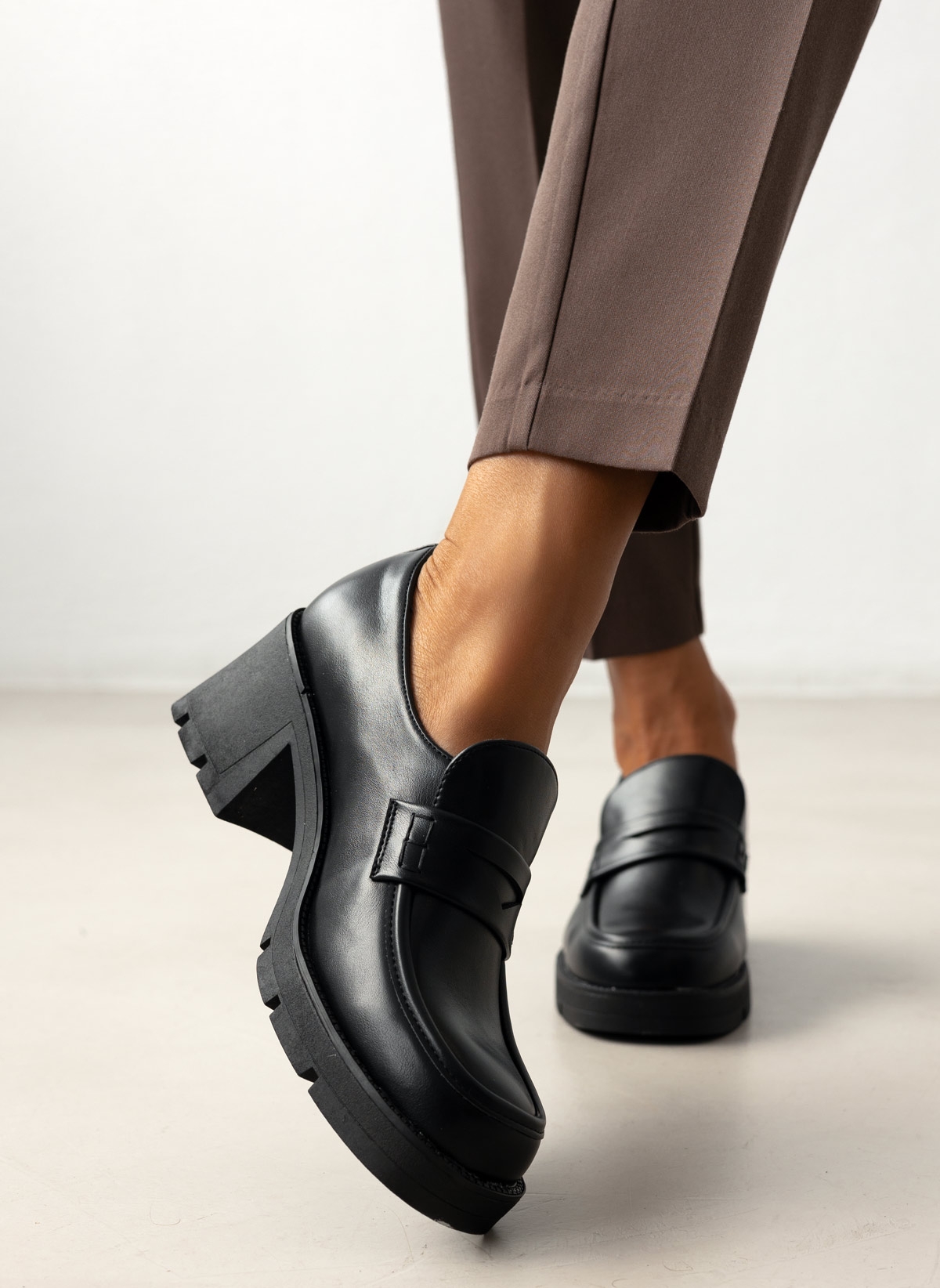 The Fashion Project Loafers με τακούνι και strass - Μαύρο