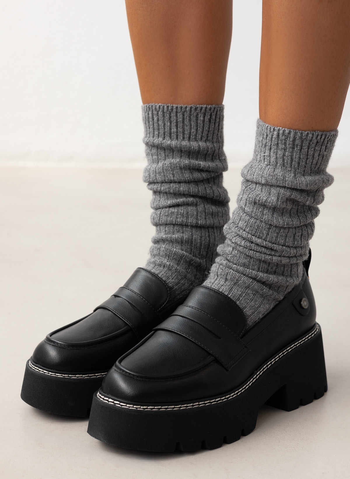 Refresh Loafers chunky Refresh 172074 - Μαύρο