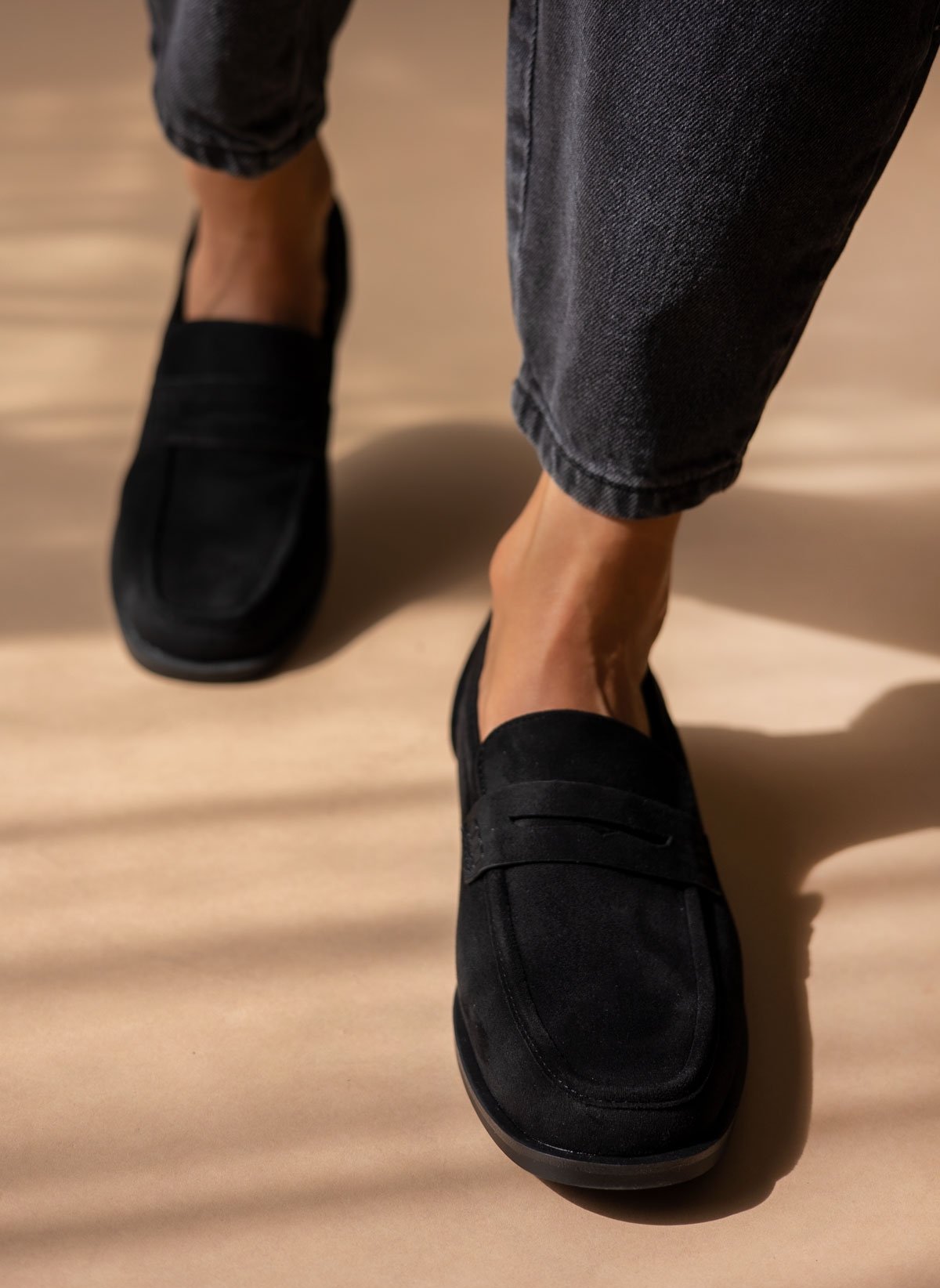 Xti Footwear Μοκασίνια suede με ραφές Xti 142177 - Μαύρο