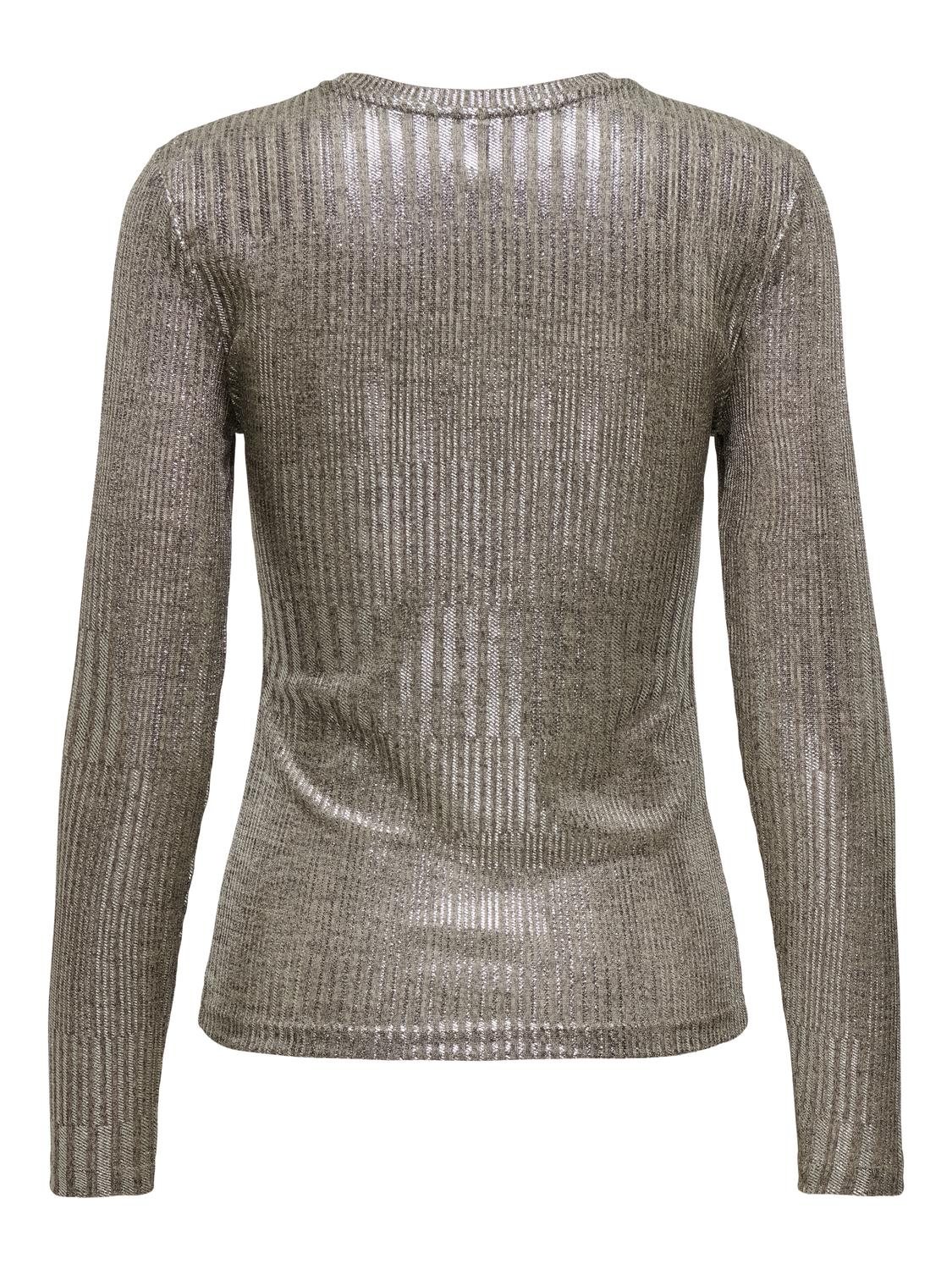 Μπλούζα see through σε μεταλλικά χρώματα ONLY 15333626 - Χρυσό φωτογραφία