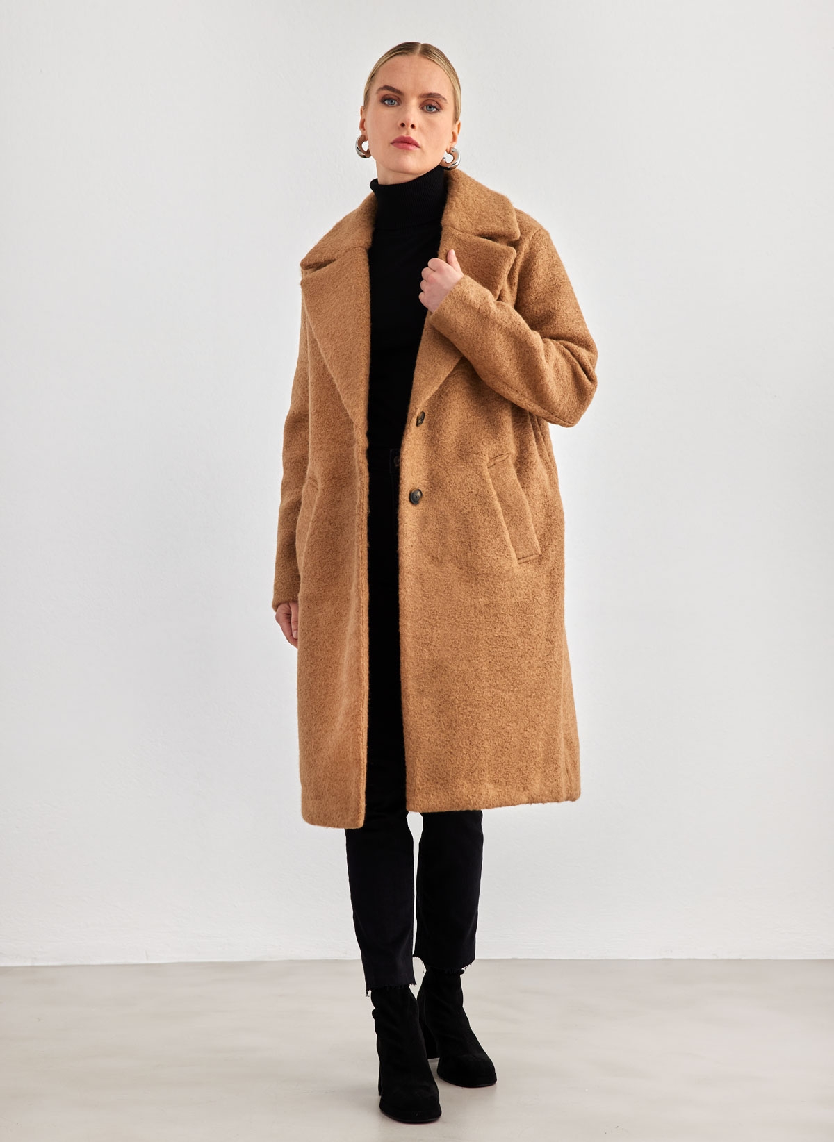 Παλτό μακρύ Vero Moda 10290147 - Κάμελ φωτογραφία