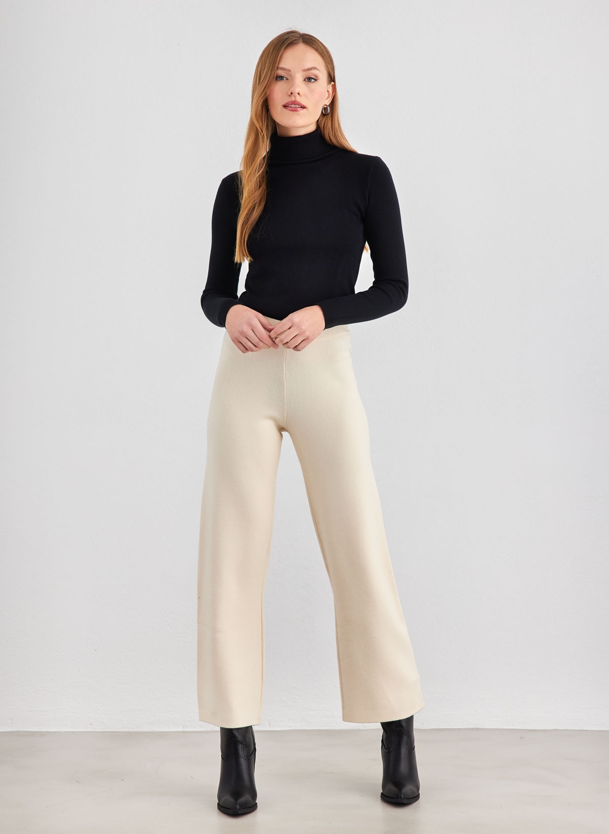 VERO MODA Παντελόνι πλεκτό Vero Moda 10276015 - Μπεζ