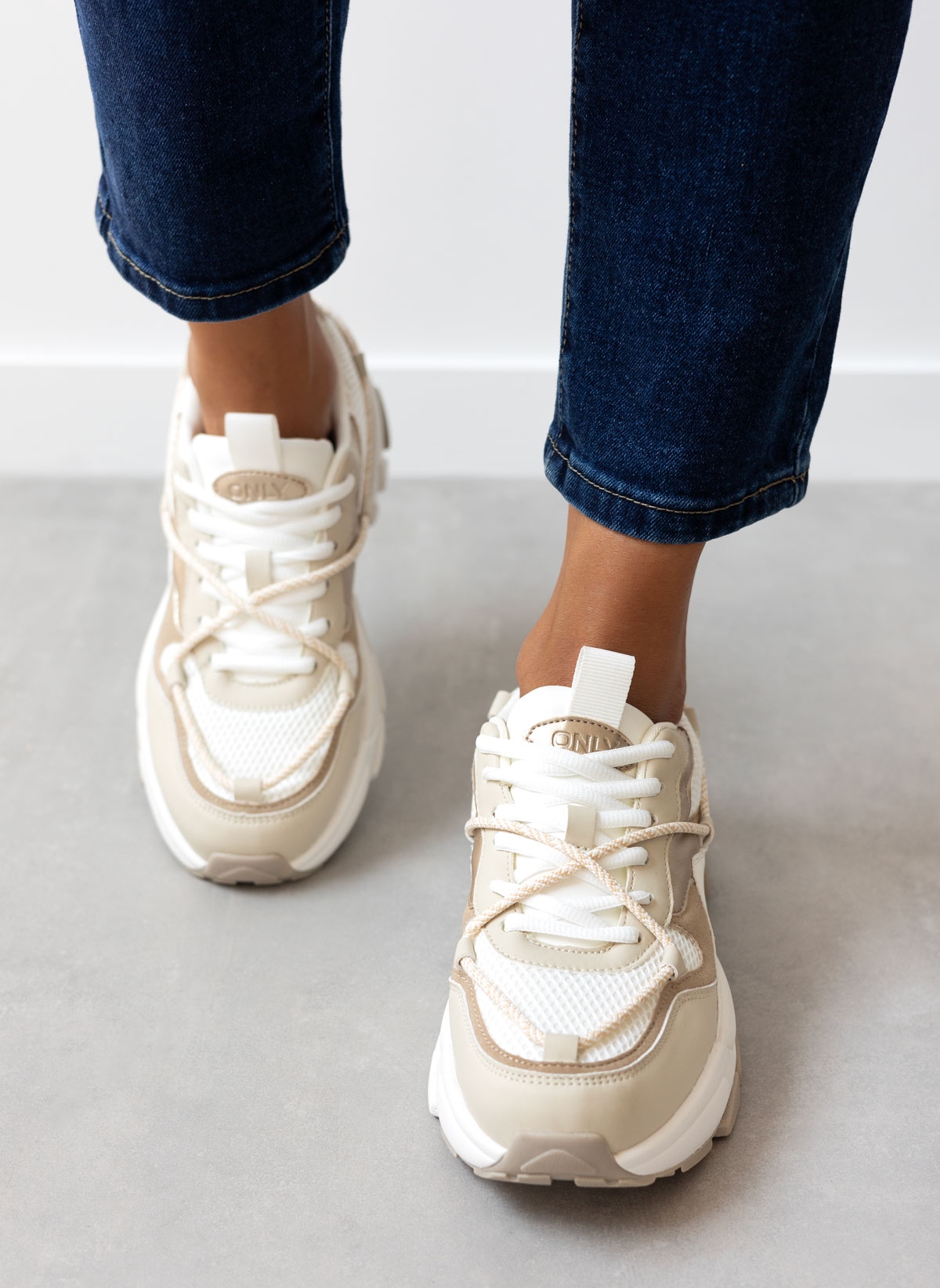ONLY Sneakers chunky ONLY 15320190 - Λευκό