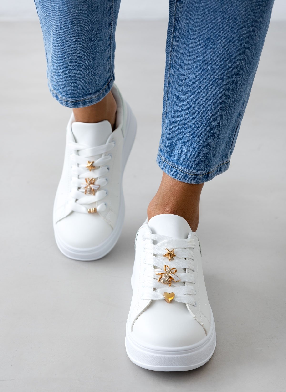 MARQUIIZ Sneakers flatforms με μεταλλικά στοιχεία - Μέντα
