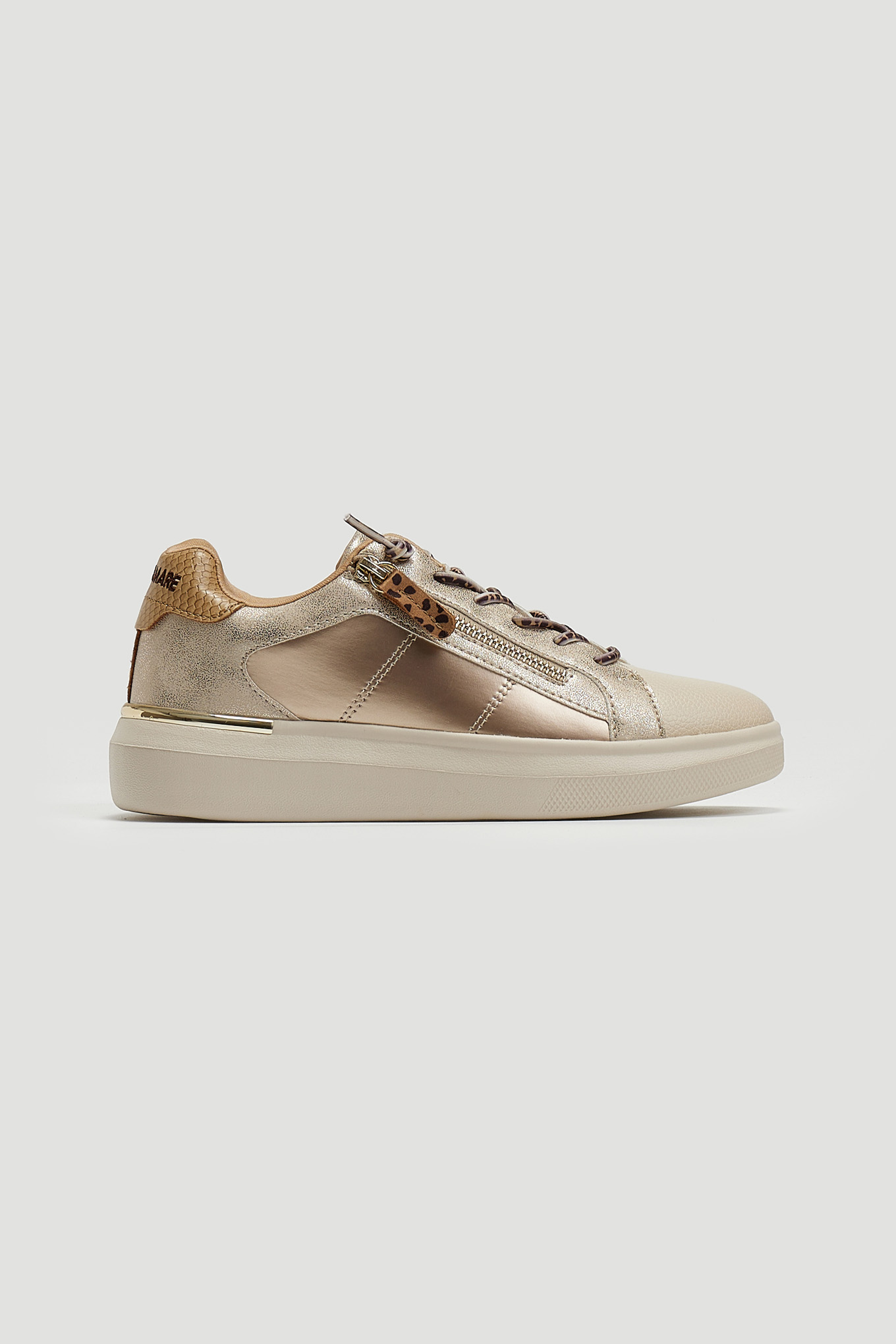 Sneakers με εξωτερικό φερμουάρ Mariamare 68412 - Άμμου φωτογραφία