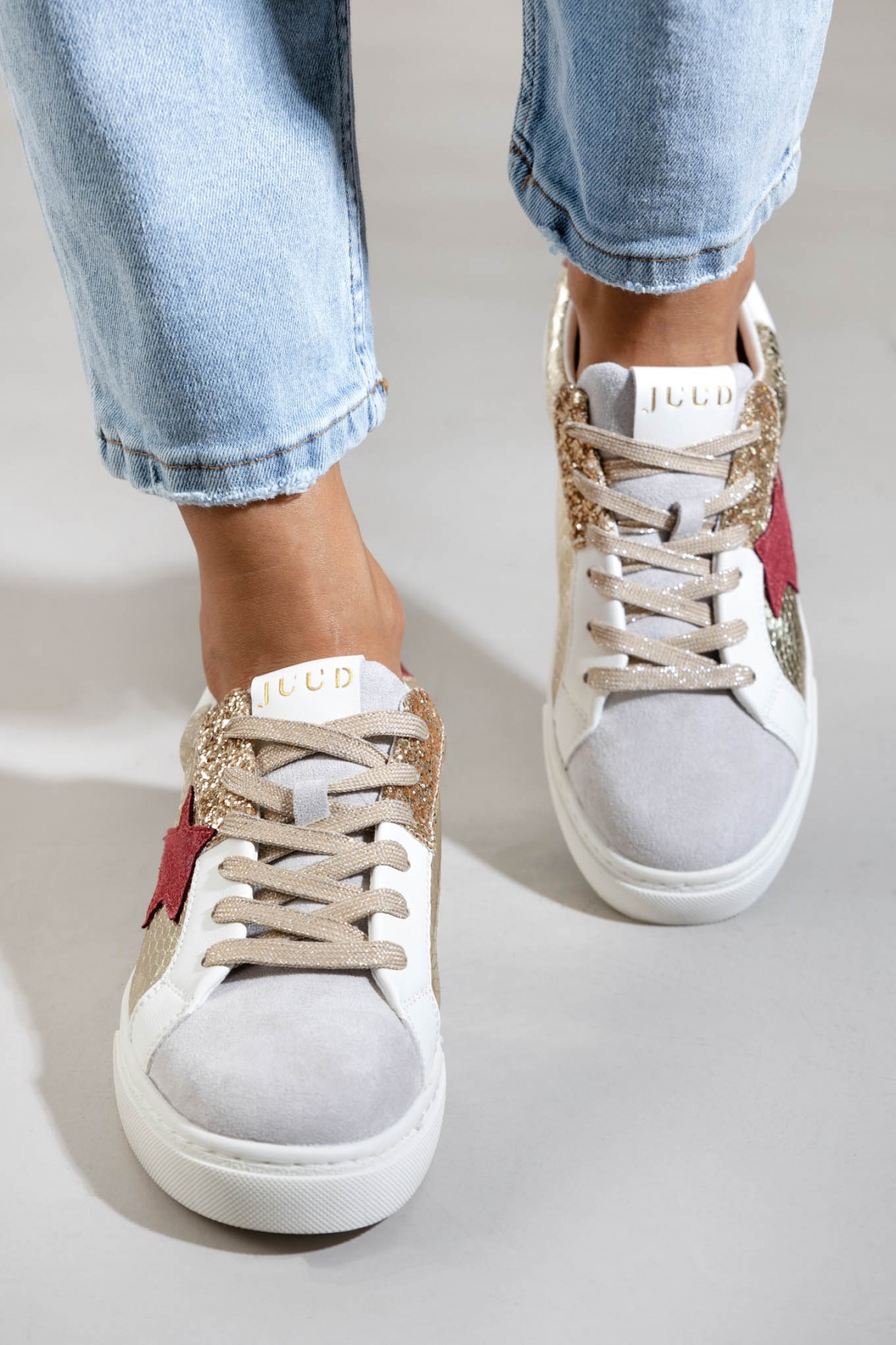 Sneakers με print ERYNN - Χρυσό φωτογραφία
