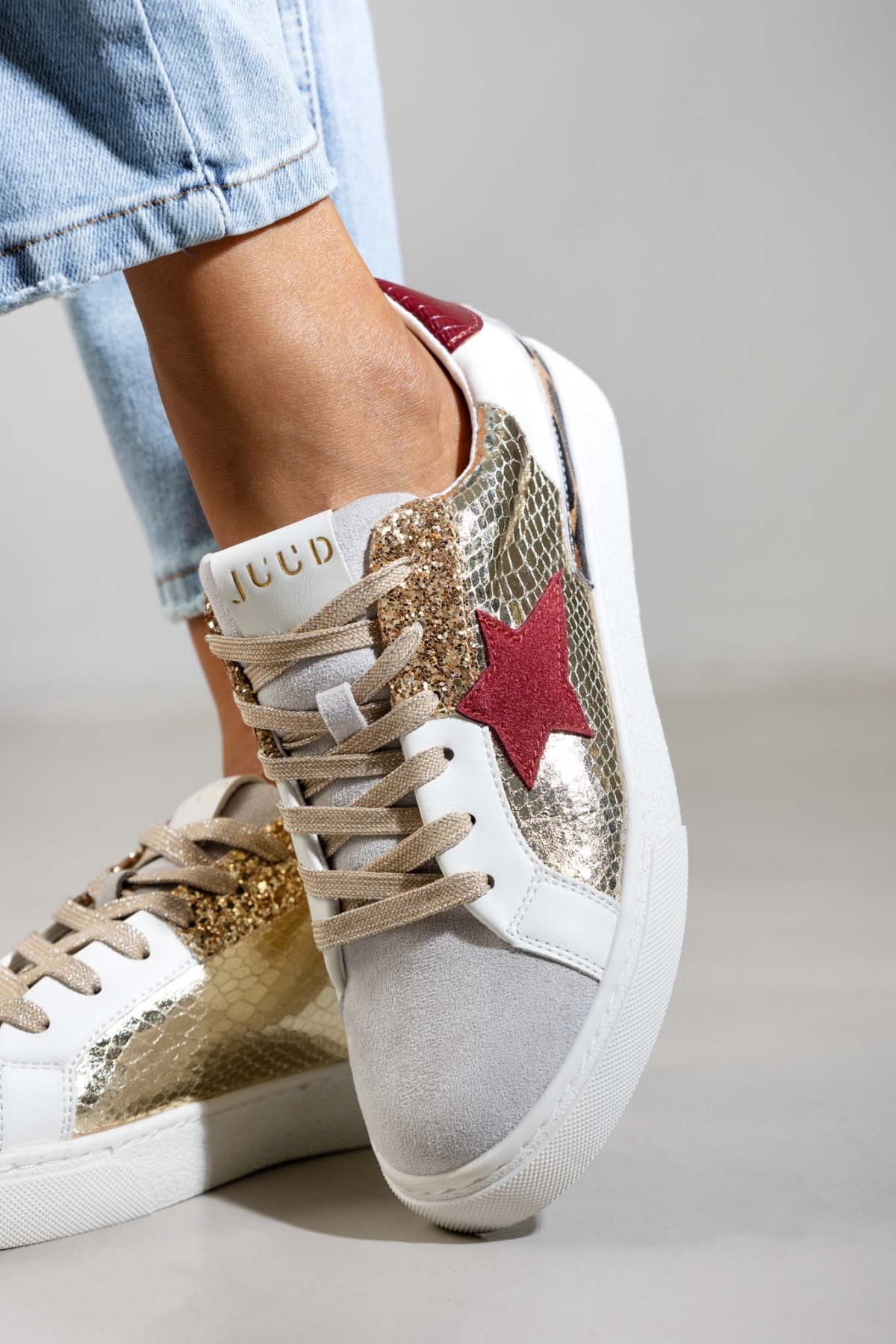 JUUD Sneakers με print ERYNN - Χρυσό