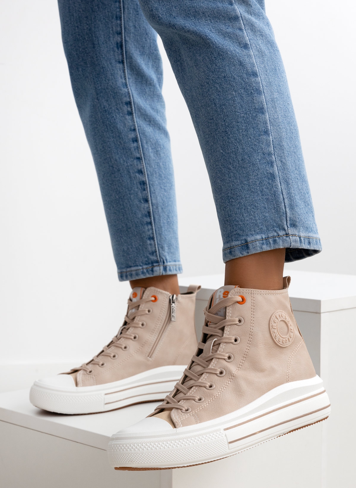 Refresh Sneakers μποτάκια Refresh 172284 - Μπεζ