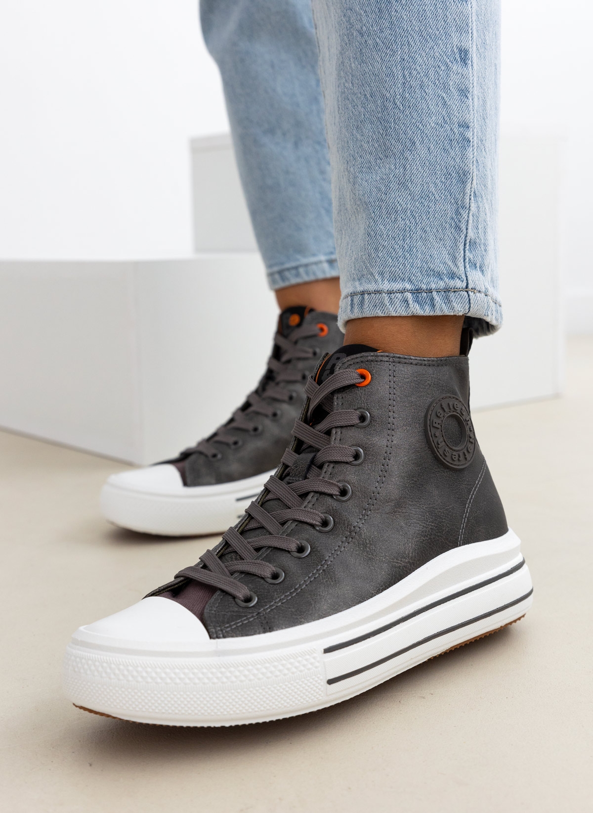 Sneakers μποτάκια Refresh 172284 - Γκρι σκούρο φωτογραφία
