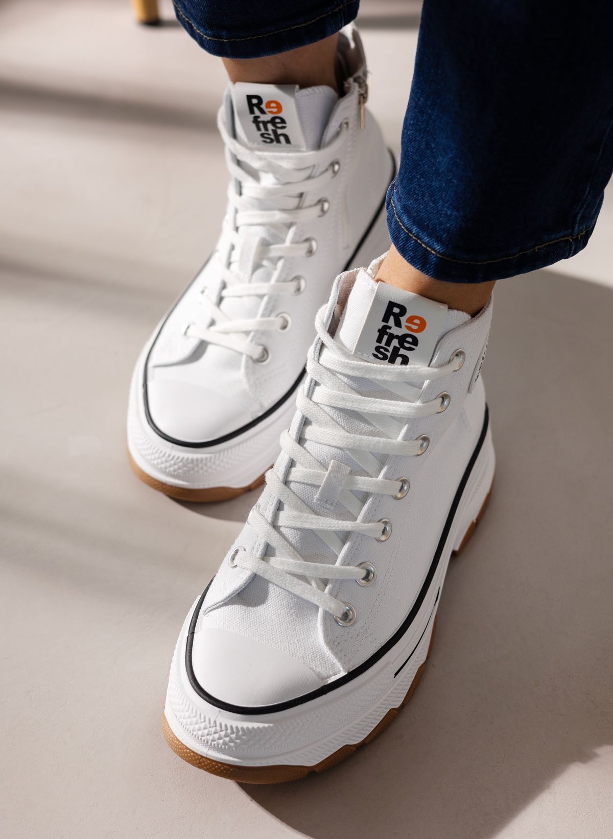 Brands > Refresh Sneakers πάνινα μποτάκια Refresh 171919 - Λευκό